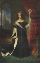 Archduchess Maria Theresa, Queen of Naples-Sicily as Abbess of the Noble Ladies